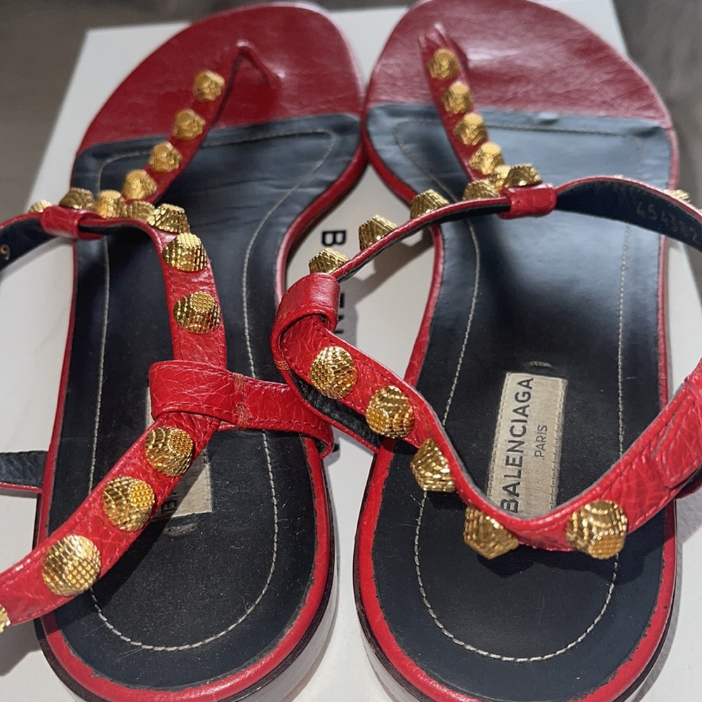 Balenciaga red women sandals - Picture 4 of 7